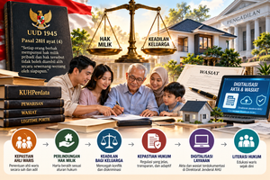 Hukum Waris Perdata sebagai Jaminan Konstitusional: Melindungi Hak Milik dan Martabat Keluarga Warga Negara
